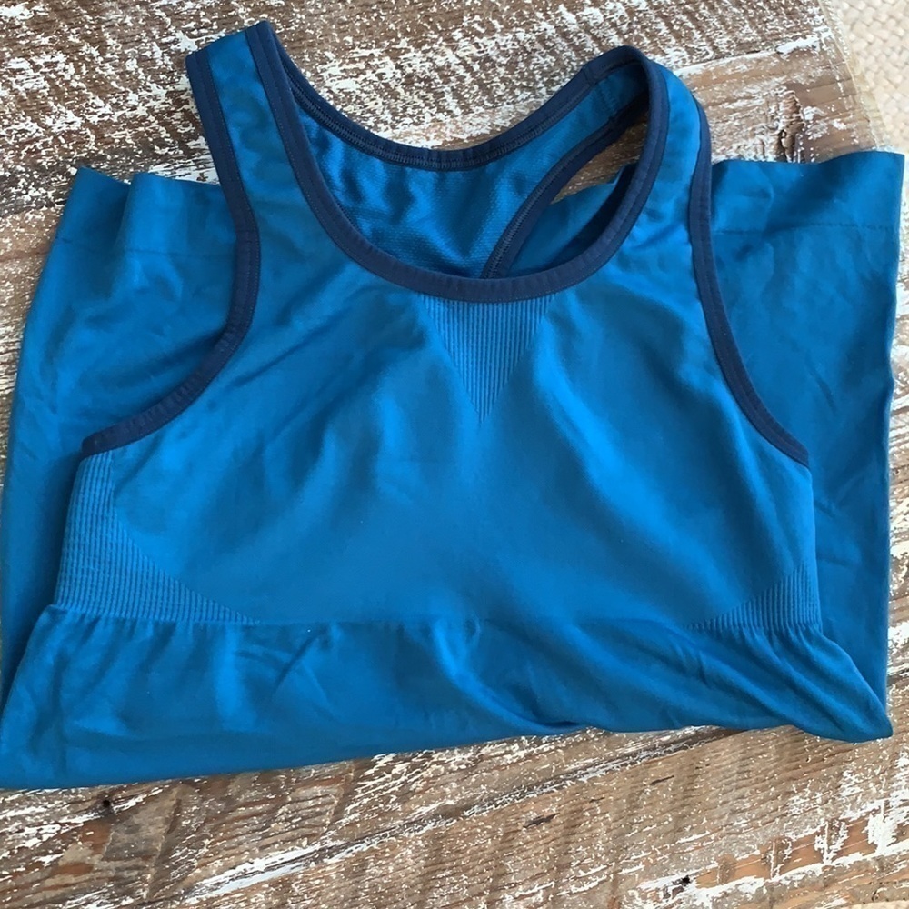 Patagonia blue Gamut racer back tank